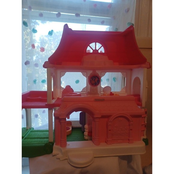 Fisher Price Little People Happy Sounds Home Pink Doll House - Picture 5 of 16